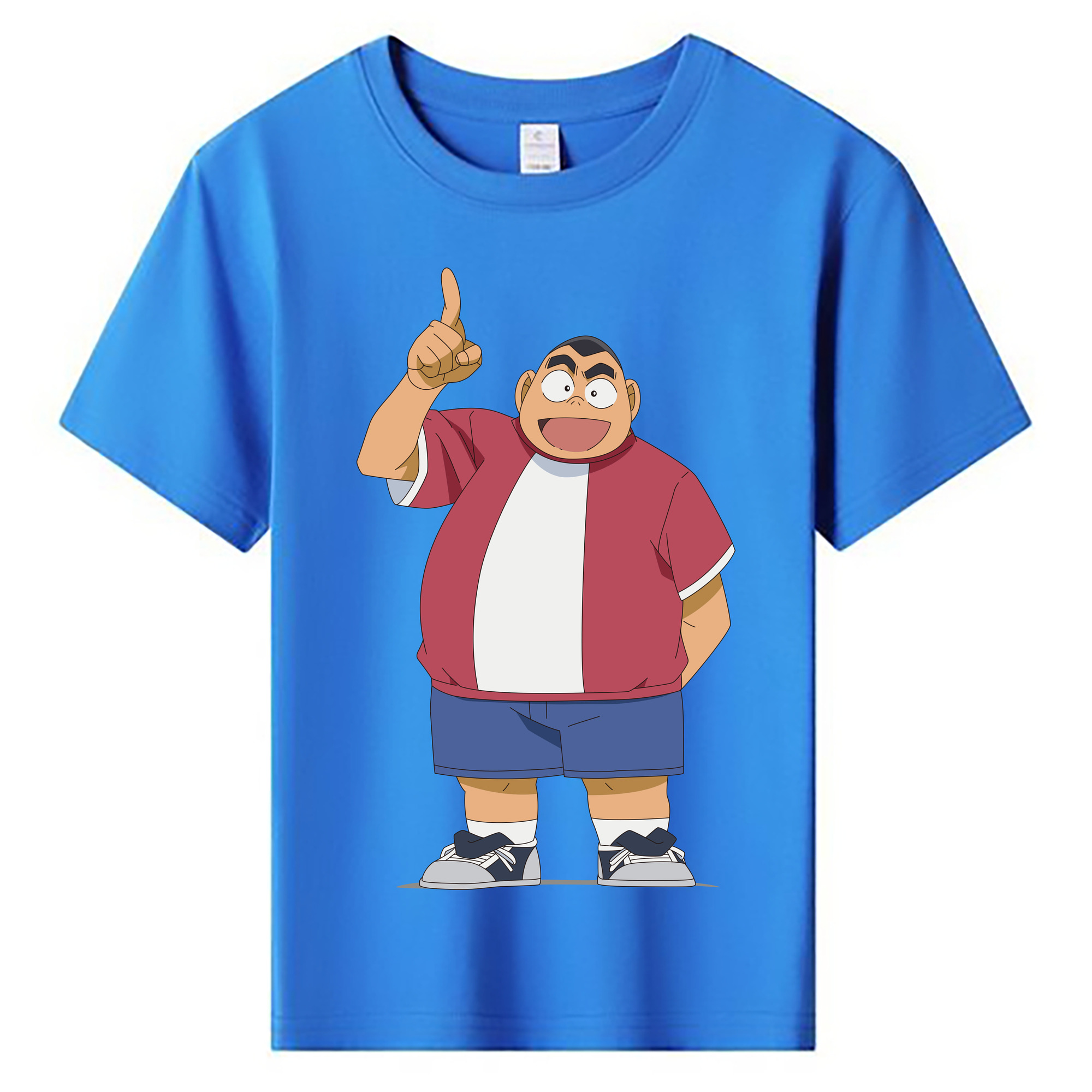 （画像用） 名探偵コナン 小嶋 元太 こじま げんた Detective Conan Kojima Genta 綿100％キッズTシャツ（フロントプリント）
